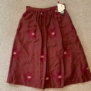 Maroon Checkerboard skirt